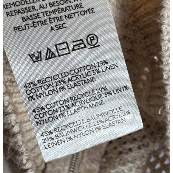 Pilcro Stitchy Bomber Cardigan Sweater XS Open Knit - Picture 7 of 7